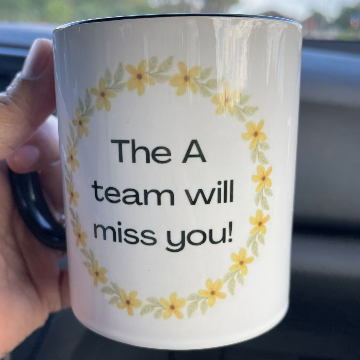 The A team will miss you mug