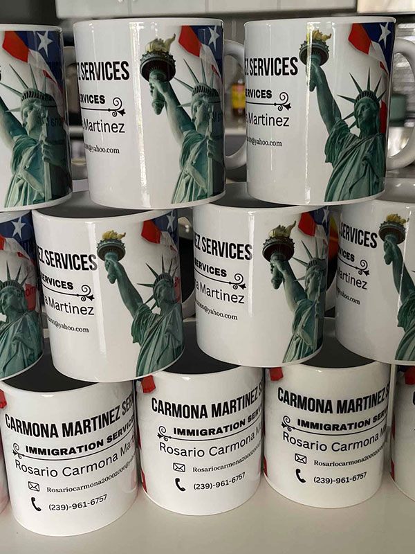 Carmona Martinez personalized coffee mugs