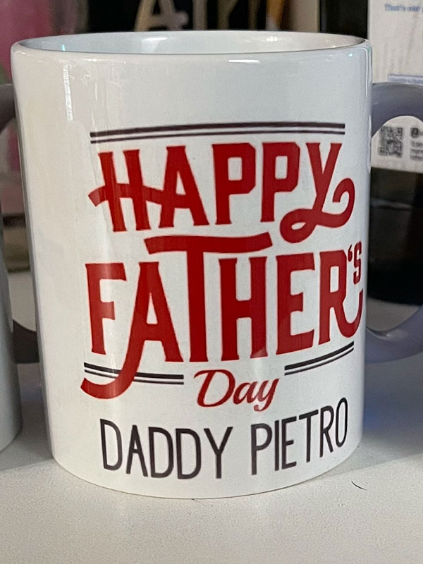 Happy Father's Day Daddy Pietro Personalized Coffee Mug