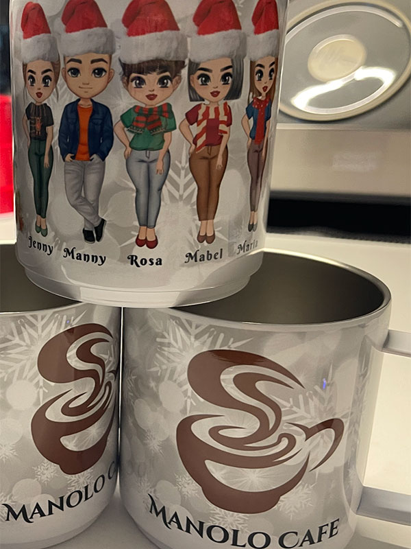 Manolo Cafe Personalized Coffee Mugs